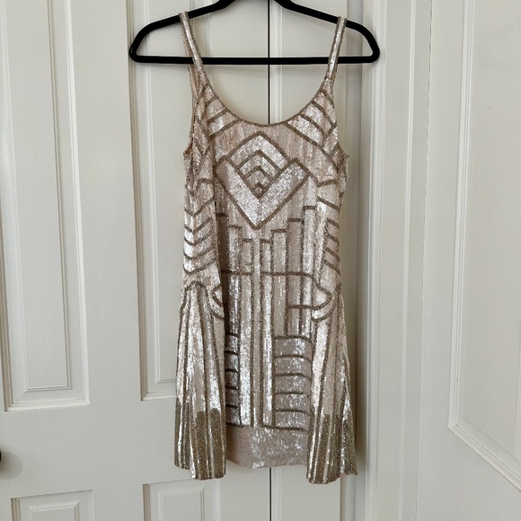 Parker Sequins Beaded Mini Dress  - XS - Picture 3 of 3